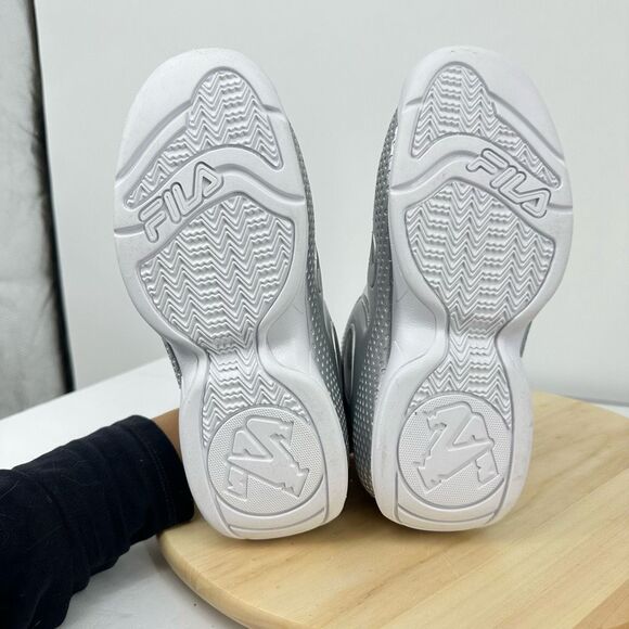 Fila Mens Grant Hill 3 Metallic Silver Sneakers Size 7 NEW Athletic Workout - Picture 7 of 9